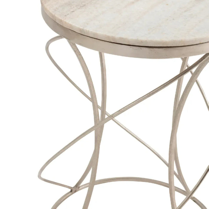 Crestview Collection Accent Table Crestview Collection Chaney Round Marble Accent Table