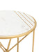 Crestview Collection Accent Table Crestview Collection Darby Round Marble Accent Table