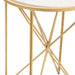 Crestview Collection Accent Table Crestview Collection Darby Round Marble Accent Table