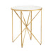 Crestview Collection Accent Table Crestview Collection Darby Round Marble Accent Table