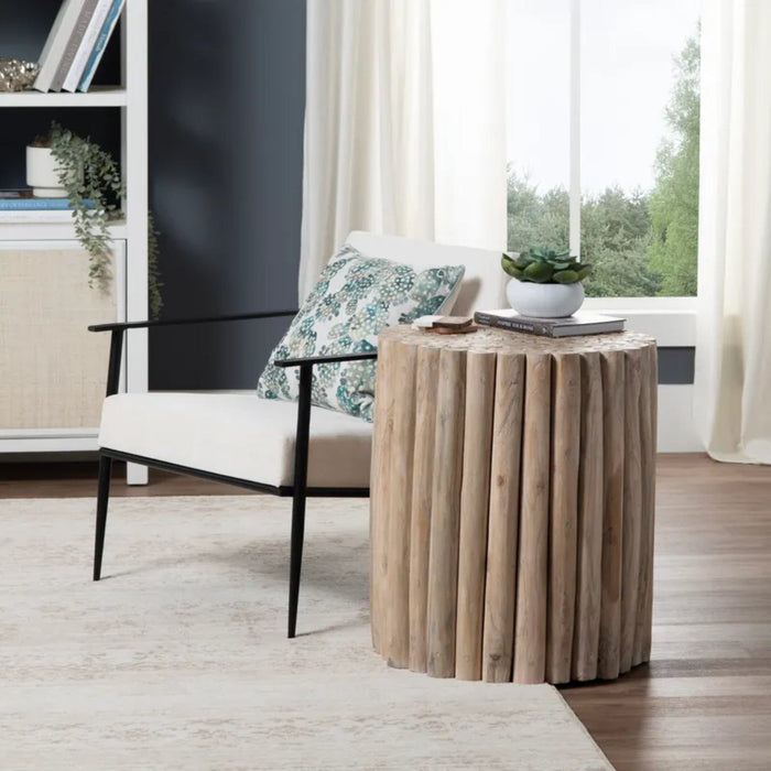 Crestview Collection Accent Table Crestview Collection Gathering Wood Stump Accent Table