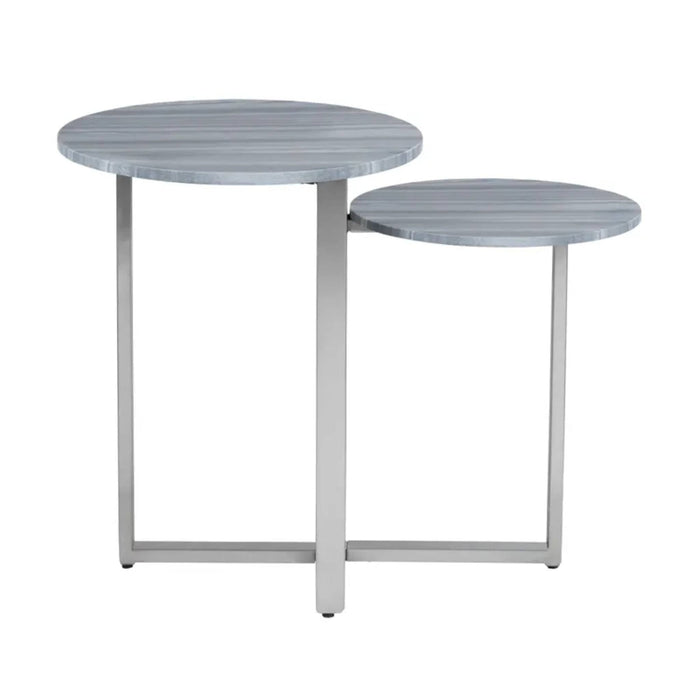 Crestview Collection Accent Table Crestview Collection Halden Grey Marble Accent Table