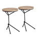 Crestview Collection Accent Table Crestview Collection Hartford Mango Wood Round Accent Table Set