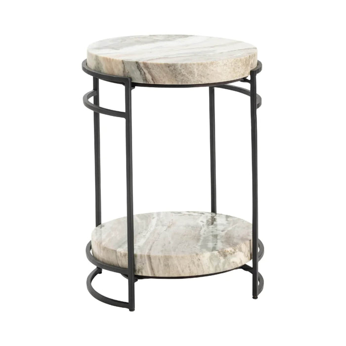 Crestview Collection Accent Table Crestview Collection Harvey Marble Round Accent Table