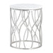 Crestview Collection Accent Table Crestview Collection Luna Round Marble Accent Table