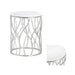 Crestview Collection Accent Table Crestview Collection Luna Round Marble Accent Table