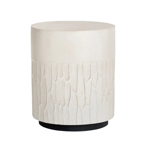 Crestview Collection Accent Table Crestview Collection Malibu Solid Mango Wood Drum Accent Table