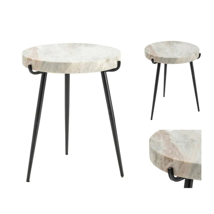 Crestview Collection Accent Table Crestview Collection Maxwell Round Marble Accent Table