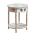 Crestview Collection Accent Table Crestview Collection Nantucket 1-Drawer Round Wood Accent Table