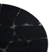 Crestview Collection Accent Table Crestview Collection Obsidian Black Round Marble Accent Table