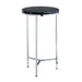 Crestview Collection Accent Table Crestview Collection Obsidian Black Round Marble Accent Table