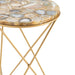 Crestview Collection Accent Table Crestview Collection Olivia Round Agate Accent Table