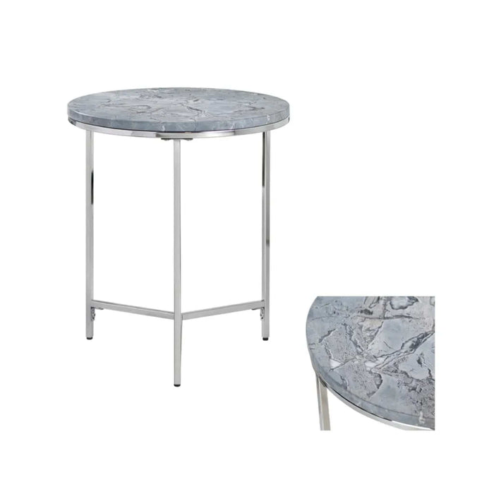 Crestview Collection Accent Table Crestview Collection Orion Round Marble Accent Table