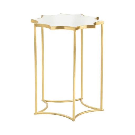 Crestview Collection Accent Table Crestview Collection Robyn Gold Unique Marble Accent Table