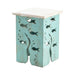 Crestview Collection Accent Table Crestview Collection Seafoam Square Wood Accent Table