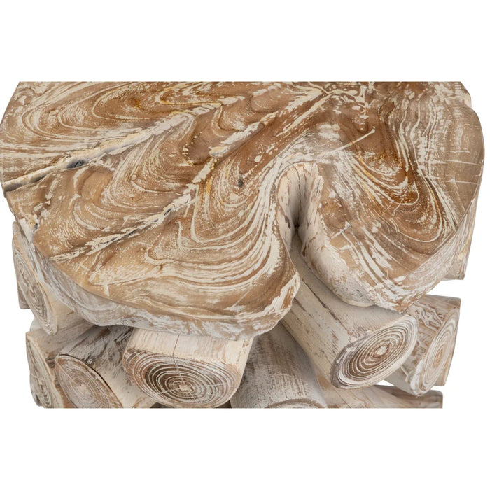 Crestview Collection Accent Table Crestview Collection Serendipity Solid Wood Stump Accent Table