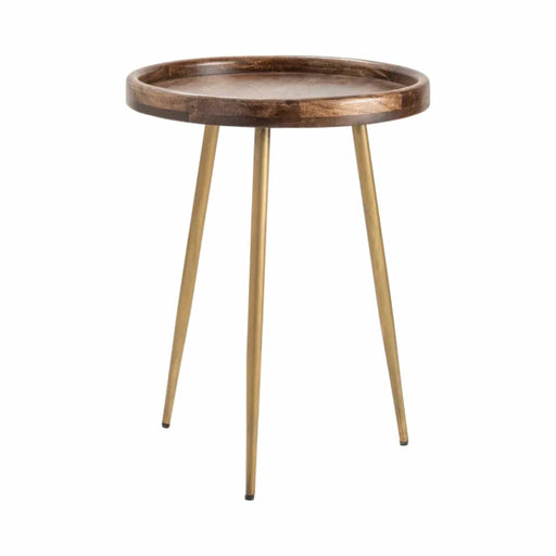 Crestview Collection Accent Table Crestview Collection Silva Round Mango Wood Accent Table