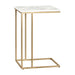 Crestview Collection Accent Table Crestview Collection Stardust Rectangle Marble C-Shaped Accent Table