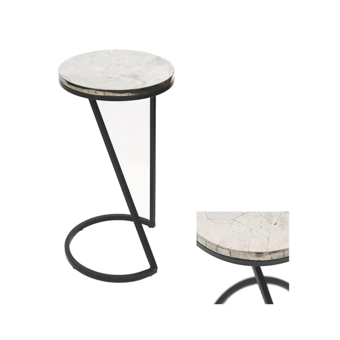 Crestview Collection Accent Table Crestview Collection Sullivan Silver Pyrite Round Accent Table