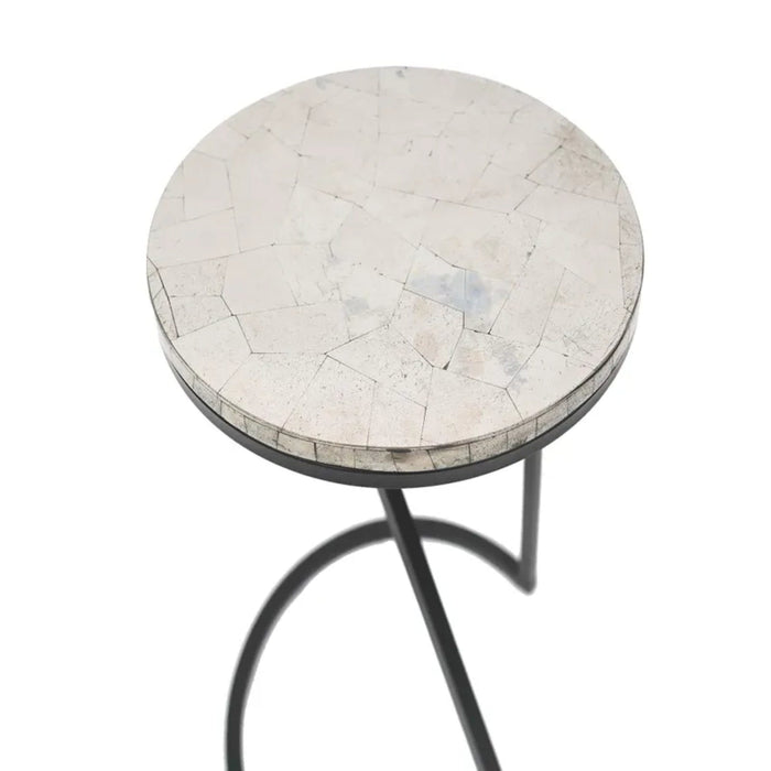 Crestview Collection Accent Table Crestview Collection Sullivan Silver Pyrite Round Accent Table