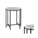 Crestview Collection Accent Table Crestview Collection Talley Round Marble Accent Table