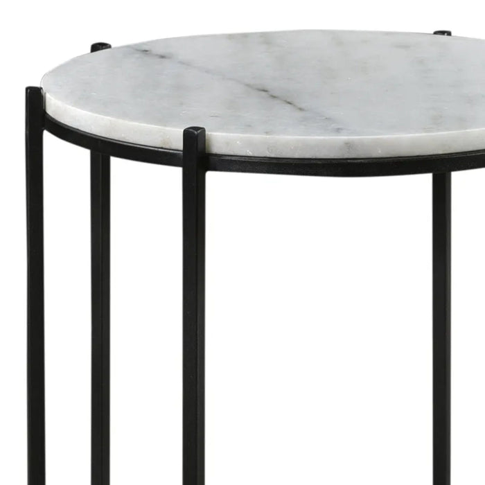 Crestview Collection Accent Table Crestview Collection Talley Round Marble Accent Table