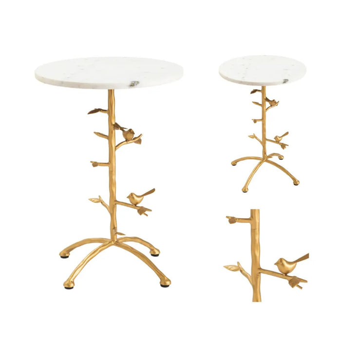 Crestview Collection Accent Table Crestview Collection Tweety Bird Marble Pedestal Accent Table