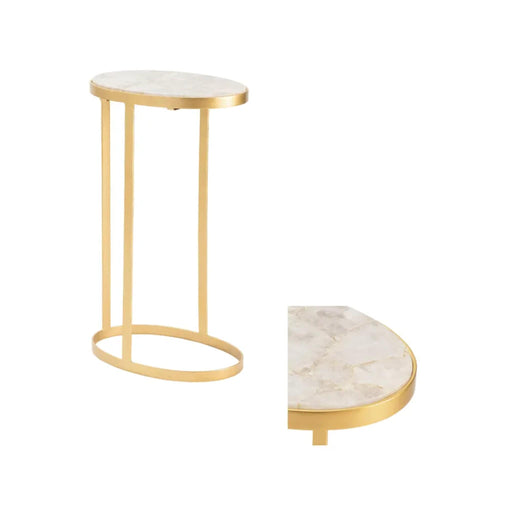 Crestview Collection Accent Table Crestview Collection Victoria Drink Agate Accent Table