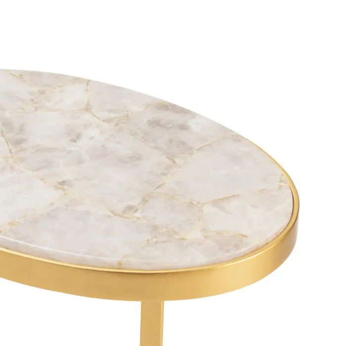 Crestview Collection Accent Table Crestview Collection Victoria Drink Agate Accent Table