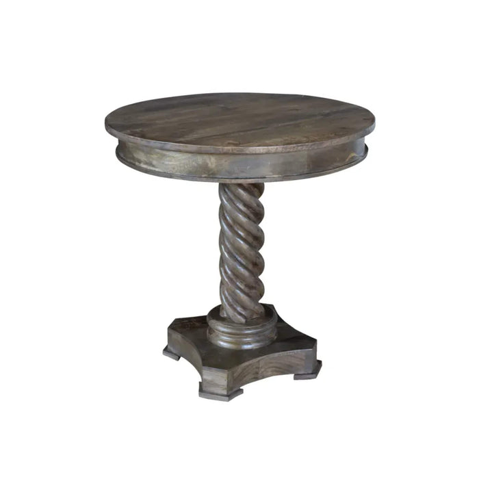 Crestview Collection Accent Table Dunwick Pedestal Turned Leg Accent Table Crestview Collection