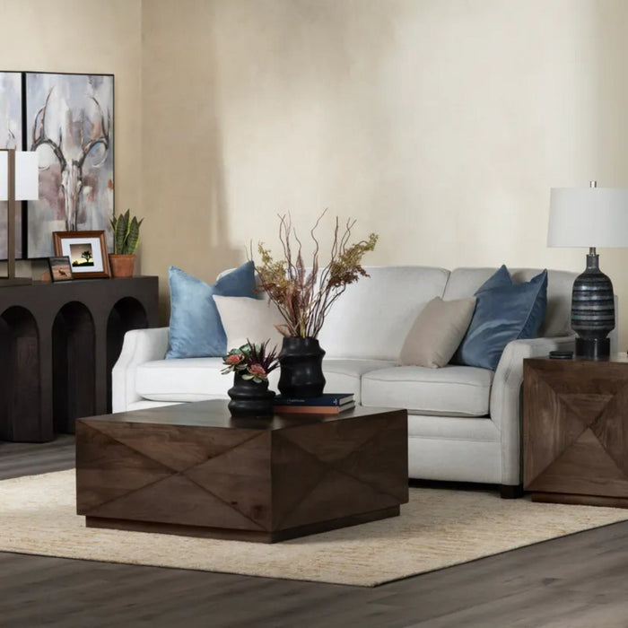 Crestview Collection Coffee Table Atticus Square Wood Rustic Coffee Table Crestview Collection