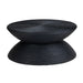 Crestview Collection Coffee Table Bengali Round Black Rattan Coffee Table Crestview Collection