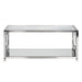 Crestview Collection Coffee Table Bentley Chrome Rectangle Glass Coffee Table Crestview Collection