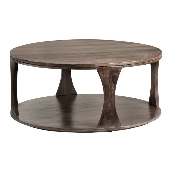 Crestview Collection Coffee Table Bowtie Round Wood Rustic Coffee Table Crestview Collection