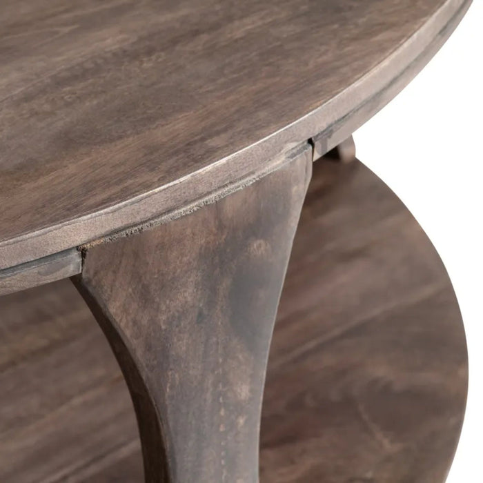 Crestview Collection Coffee Table Bowtie Round Wood Rustic Coffee Table Crestview Collection