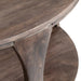 Crestview Collection Coffee Table Bowtie Round Wood Rustic Coffee Table Crestview Collection