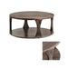 Crestview Collection Coffee Table Bowtie Round Wood Rustic Coffee Table Crestview Collection