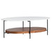 Crestview Collection Coffee Table Brewpub Oval Marble Coffee Table Crestview Collection