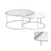 Crestview Collection Coffee Table Crestview Collection Cellini Nested Glass Coffee Table Set