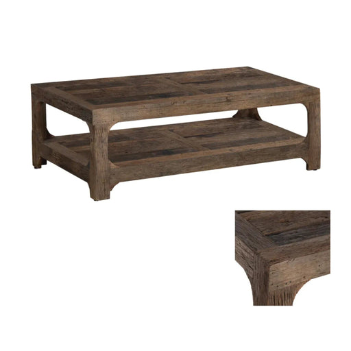 Crestview Collection Coffee Table Hickory Ridge Reclaimed Wood Rustic Coffee Table Crestview Collection