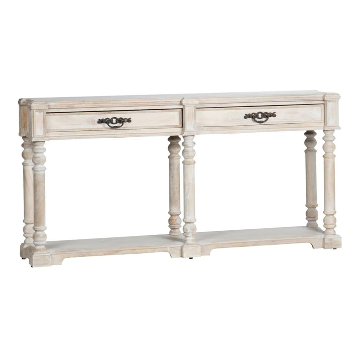 Crestview Collection Console Abbott Mango Wood 2-Drawers Console Table Crestview Collection