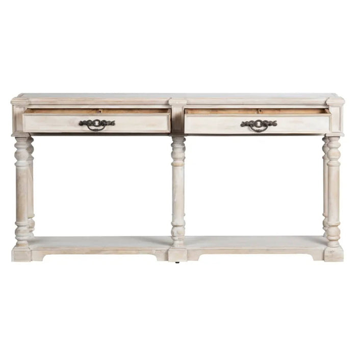 Crestview Collection Console Abbott Mango Wood 2-Drawers Console Table Crestview Collection