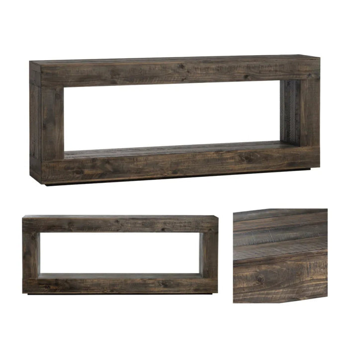 Crestview Collection Console Aspen Wood Shelf Rustic Console Table Crestview Collection