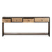 Crestview Collection Console Campbell Mango Wood Rustic Console Table Crestview Collection