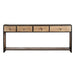 Crestview Collection Console Campbell Mango Wood Rustic Console Table Crestview Collection