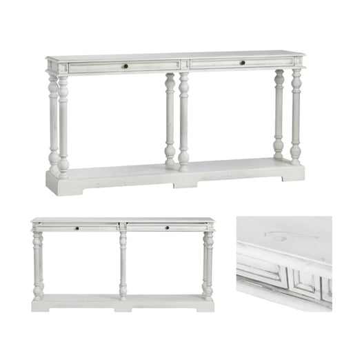 Crestview Collection Console Carrollton Drawer Wood Turned Leg Console Table Crestview Collection