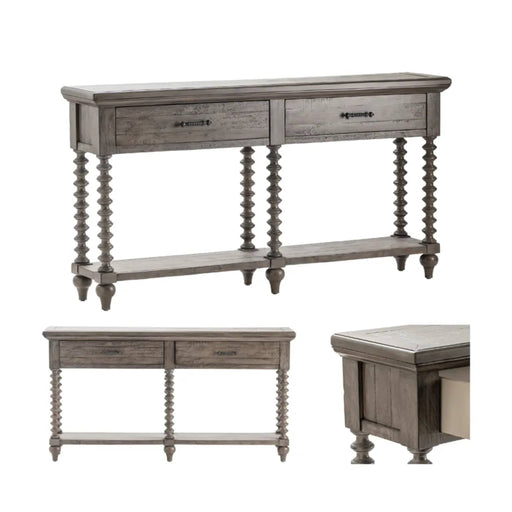 Crestview Collection Console Charleston Drawer Wood Turned Leg Console Table Crestview Collection