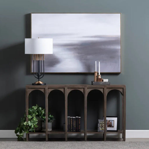 Crestview Collection Console Gotham Wood Shelf Vintage Console Table Crestview Collection