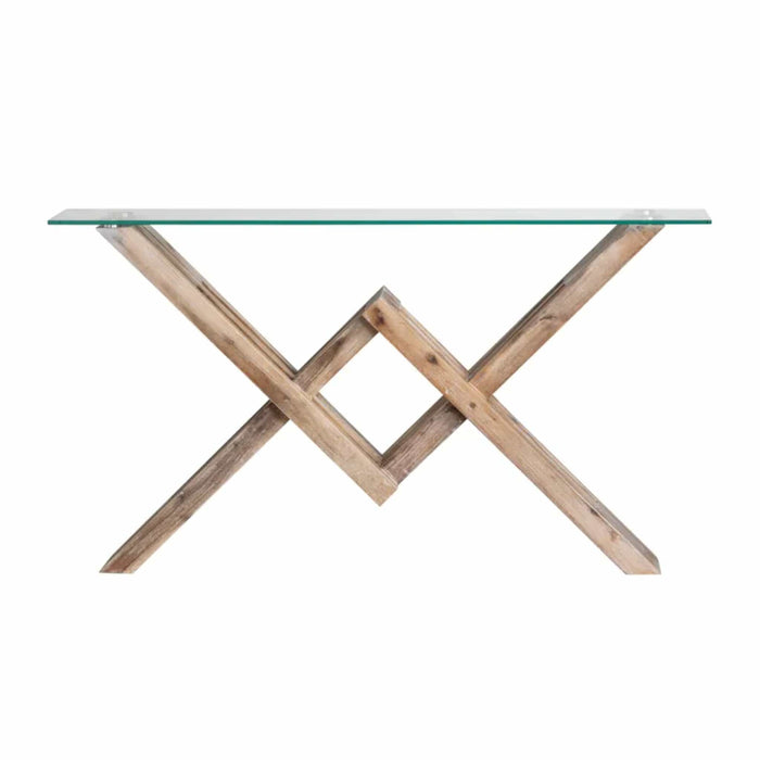 Crestview Collection Console Hanson Estate Modern Glass Console Table Crestview Collection