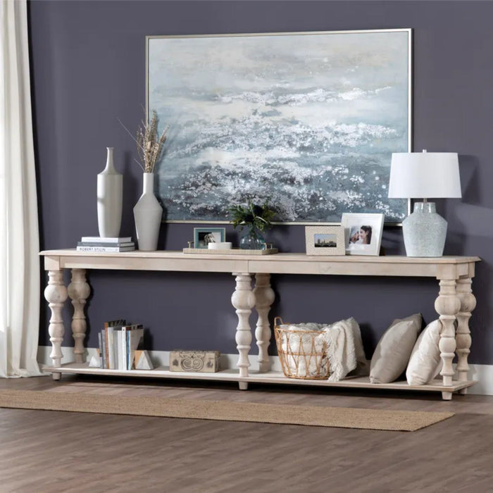 Crestview Collection Console Harvest Wood Long Turned Leg Console Table Crestview Collection